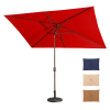 6.5FT √ó 10FT Patio Umbrella Outdoor Red Uv Protection