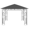 Gazebo with Mosquito Net 9.8'x9.8'x9' Anthracite 0.6 oz/ft¬≤