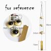 Chinese Metal Wind Chimes Outdoor Feng Shui Bells Hanging Three Layers House Protection Money Attracting Store Door Bell