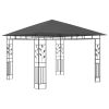 Gazebo with Mosquito Net 9.8'x9.8'x9' Anthracite 0.6 oz/ft¬≤