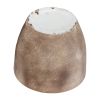 RESIN, S/2 17/20" TEXTURED PLANTERS, BROWN
